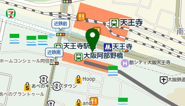 丼丼亭 あべのハルカス店の地図画像