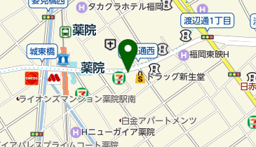 八ちゃんラーメン (薬院本店)の地図画像