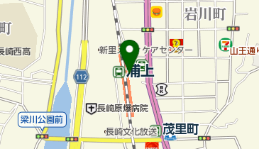 浦上 うどん店の地図画像