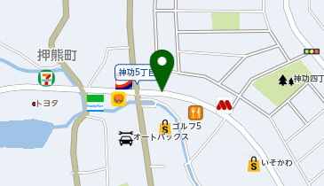 うなぎの川はら 押熊店の地図画像