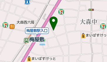 誉 梅屋敷店の地図画像