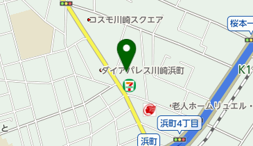 浜そばの地図画像