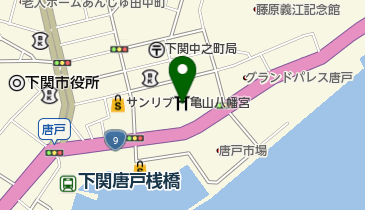 亀山八幡宮儀式殿の地図画像