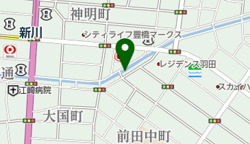 餃子の若竹の地図画像