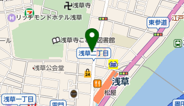 やきとりの扇屋 浅草店の地図画像