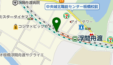 桂園 浮間舟渡店の地図画像