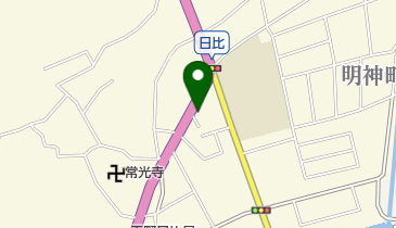 玄馬食堂の地図画像