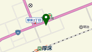 小さな白いカフェの地図画像