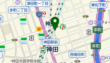 ロックカフェ イワタ楽器の地図画像