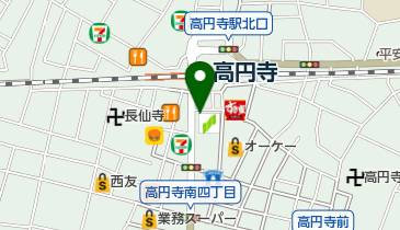 高円寺 焼鳥 大将 本店の地図画像