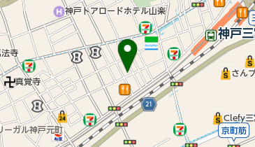 串カツ バル 真心の地図画像