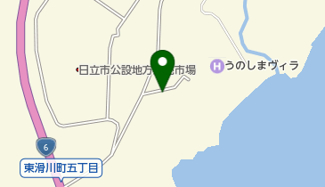 海と森のカフェの地図画像