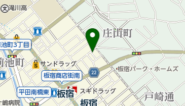 板宿一貫楼の地図画像