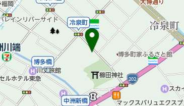 はかた伝統工芸館 喫茶店の地図画像