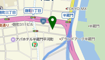 甘味 おかめ 麹町店の地図画像