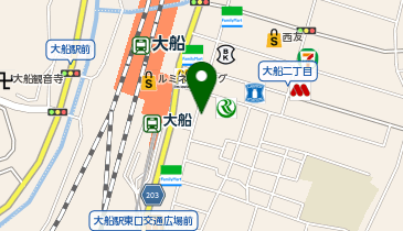 串かつ でんがな 大船店の地図画像