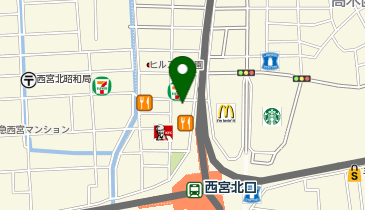 五穀七福 西宮北口店の地図画像