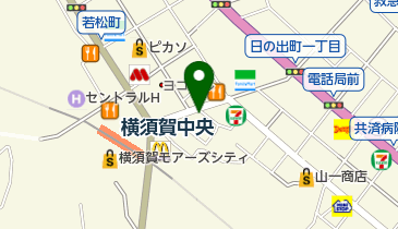 ヨコスカベーカリーの地図画像