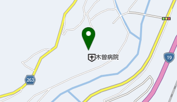 木曽病院食堂の地図画像