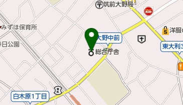 筑紫総合庁舎食堂の地図画像
