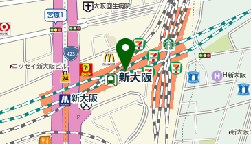 ビアレストラン GIGI 新大阪店の地図画像