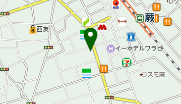 蕨駅西口 Bar.K 雫の地図画像