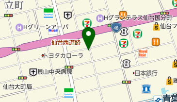 仙台CANNON BALLの地図画像