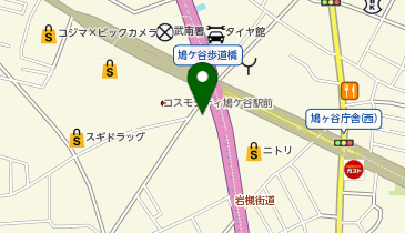 北海道生まれ 和食処とんでん 鳩ヶ谷店の地図画像