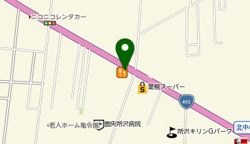 北海道生まれ 和食処とんでん 狭山ヶ丘店の地図画像