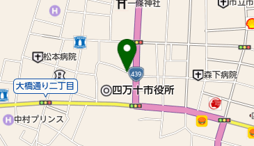 お食事処ひがしの地図画像