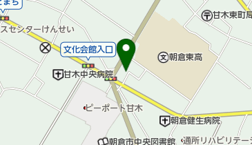 生そば あずま 甘木店の地図画像