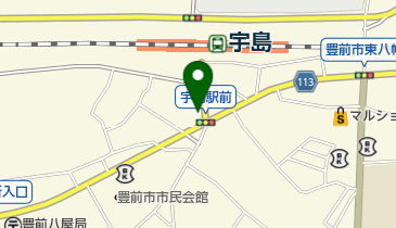 豊前厨房Barba Rossaの地図画像