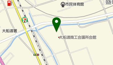 三陸の味 高帆の地図画像