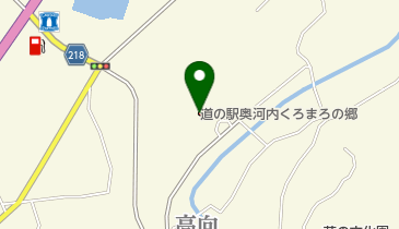 レストラン奥河内の地図画像