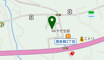 佐世保バーガー 西多賀店の地図画像