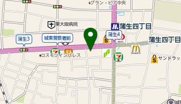 快活CLUB 蒲生四丁目店の地図画像