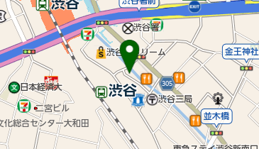鉄板餃子酒場 大虎 渋谷南口店の地図画像