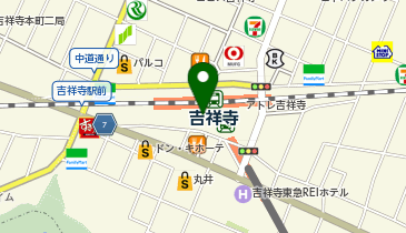 元祖寿司 吉祥寺駅前店の地図画像