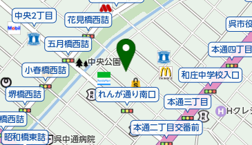 ほんまる珈琲の地図画像