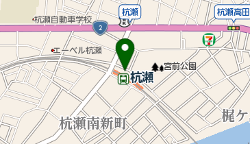 珈人 杭瀬店の地図画像
