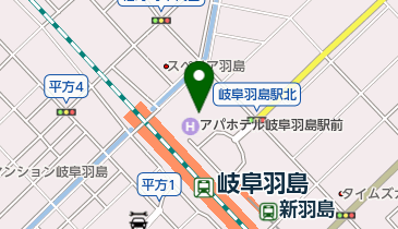 花々亭 岐阜羽島駅前の地図画像