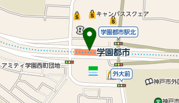 穀物日和 学園都市駅店の地図画像