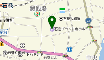 石巻グランドホテル 日本料理 石亭の地図画像