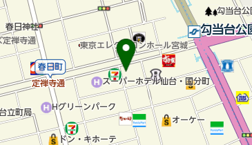 元祖どないや 仙台国分町店の地図画像
