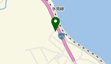 雨晴ベイサイドカフェの地図画像