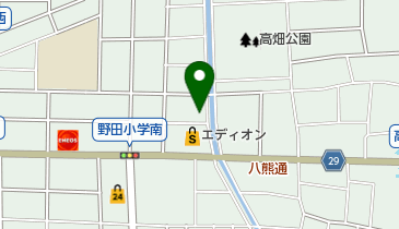 亜麻仁珈琲 高畑店の地図画像