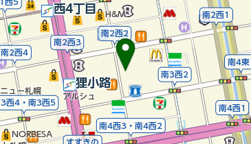三番街珈琲店の地図画像