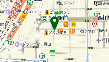 ボストンステーキ 岡山店の地図画像