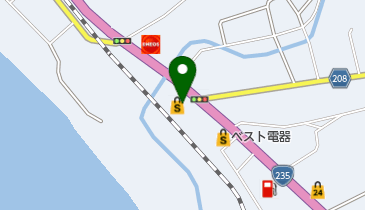 お好み焼きなんじゃもんじゃの地図画像