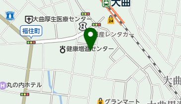 毎日大曲の地図画像